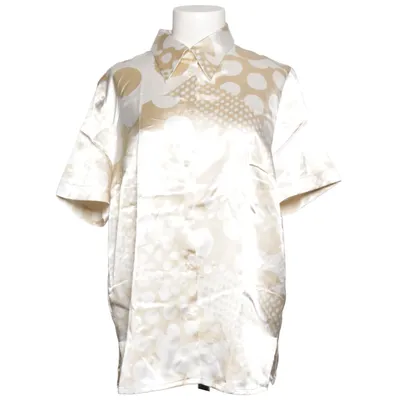 Kortärmad skjorta (Beige, Vit) från Lucia Polyester