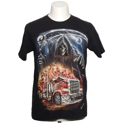T-shirt (Sort, Flerfarvet) fra Wild Bomuld