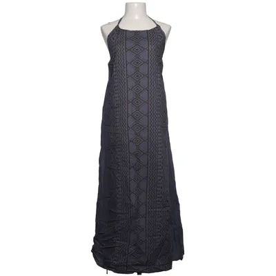 Halterneck dress (Blue, Brown) from Guru Shop Cotton