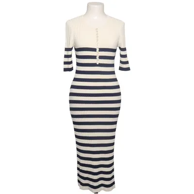 Maxi dress (White, Blue) from Altuzarra Polyester, Viscose