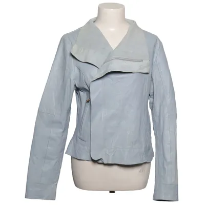 Biker jacket (Blue) from Cigno Nero Leather, Polyester