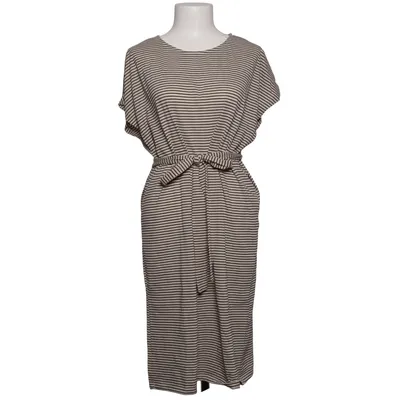 Dress (Beige, Black) from Selected Femme Linen, Recycled polyester, Viscose