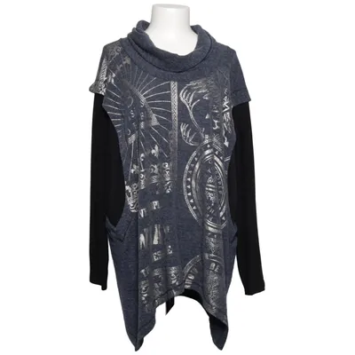 Tunika (Blå, Svart, Flerfärgad) från Mat. Elastan, Polyester, Viskos