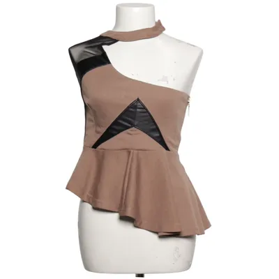 Halter neck top (Brown, Black) from Koucla Cotton, Polyester