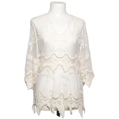 Top (Wit) van Moni&Co Katoen, Polyester