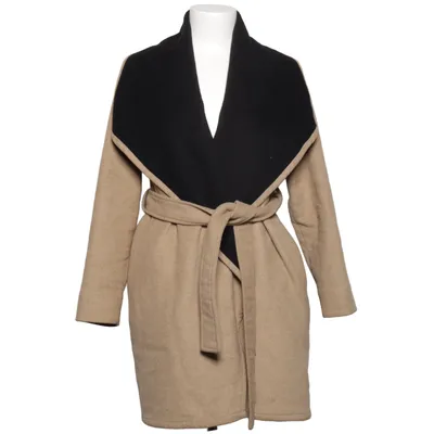 Coat (Beige, Black) from Mango Basics Acrylic, Polyamide, Polyester, Viscose, Wool
