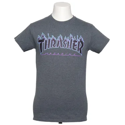 T-shirt (Gray) from Thrasher Cotton, Polyester