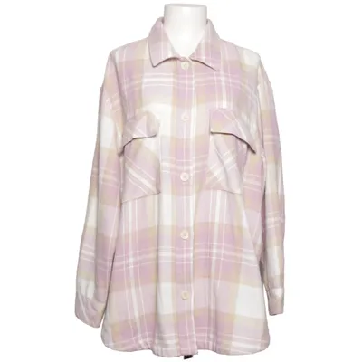Skjortejakke (Lilla, Beige, Hvid) fra Oyanda Akryl, Polyester