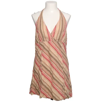 Halternek jurk (Beige, Rood, Bruin)