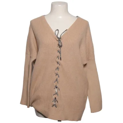 Trui (Beige, Zwart) van Moewy Polyester, Viscose