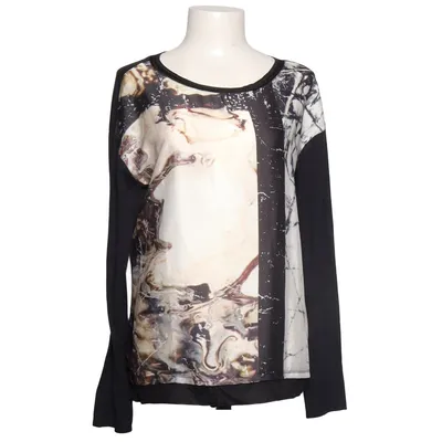 Blouse (Black, White, Multicolored) from Rich & Royal Cotton, Polyester