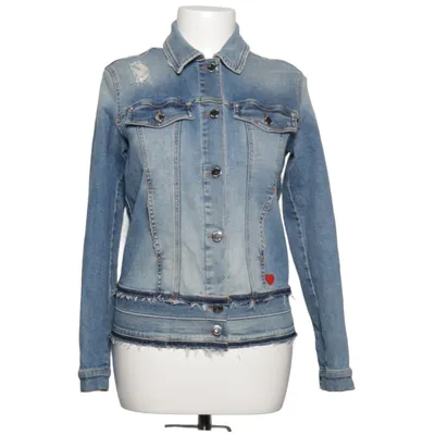 Veste en jean (Bleu) de Love Moschino Coton, Élasthane, Polyester