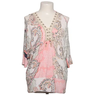 Top (White, Multicolored) from Trois Ka