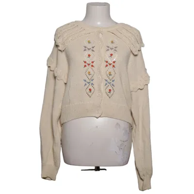 Cardigan (Beige) from Zara Cotton, Polyester, Viscose