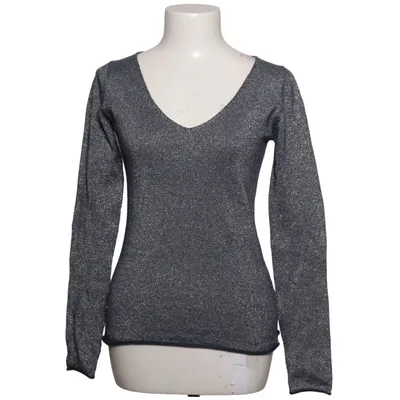 Pull-over (Gris, Noir) de Biaumah Cachemire, Coton, Fibre métallique, Polyester