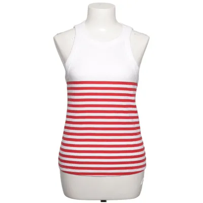 Tank Top (White, Red) from Mango Cotton, Elastane