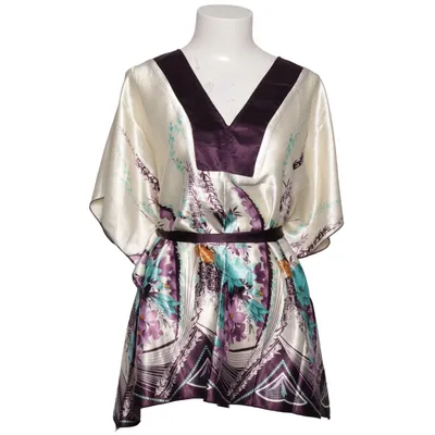 Kimono (Beige, Lila, Flerfärgad) från Moding Elastan, Polyester