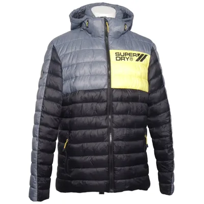 Lättviktsjacka (Grå, Svart, Gul) från Superdry Polyamid, Polyester