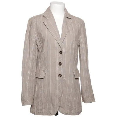 Blazer (Beige, Hvid) fra Orwell Bomuld, Metallfiber