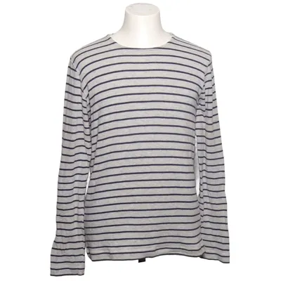 Langærmet t-shirt (Grå, Blå) fra Denham Akryl, Bomuld, Elastan