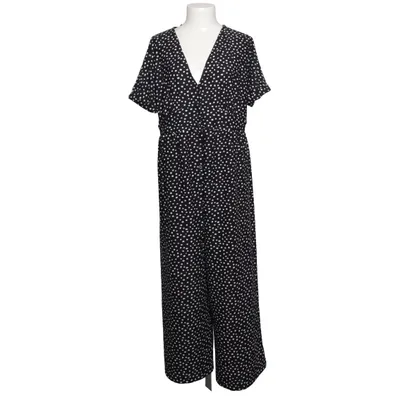Jumpsuit (Black, White) from Next Maternity Elastane, Polyester