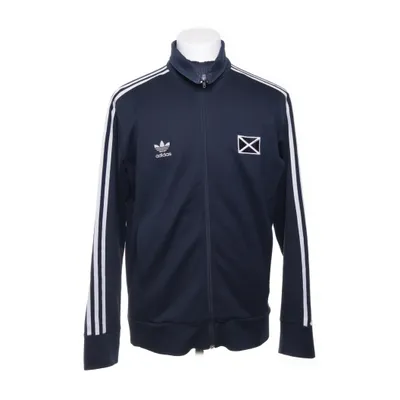 Träningsjacka (Blå, Vit) från Adidas Bomull, Polyester