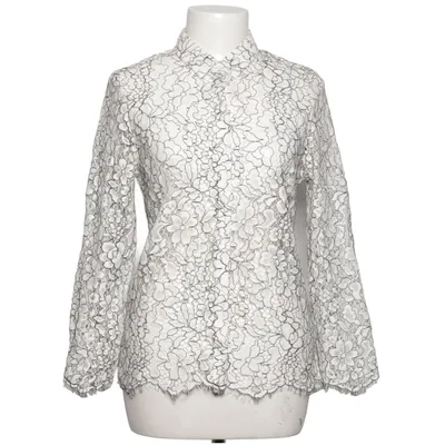 Blouse (White, Black) from Denim Hunter Cotton, Polyamide, Polyester
