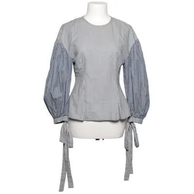 Blus (Blå, Vit) från Rejina Pyo Bomull