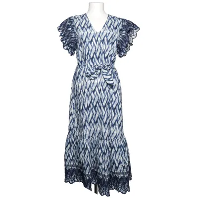 Maxi dress (Blue, White) from Atelier Reve Cotton, Lyocell