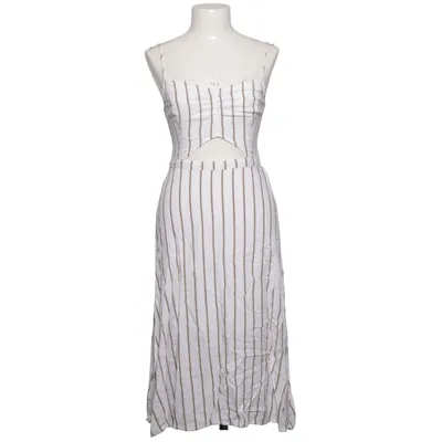 Kjole (Hvid, Brun) fra Hollister Polyester, Viscose