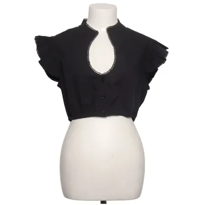 Dirndlblus (Svart) från Almsach Bomull, Polyester