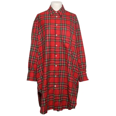 Shirt dress (Red, Black, Yellow) from Palm Angels Polyester, Viscose