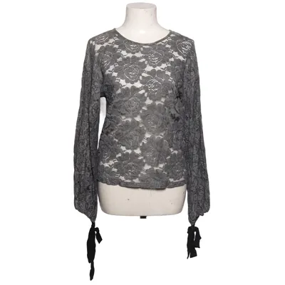 Top (Gray) from Zara Woman Collection Cotton, Polyamide, Viscose