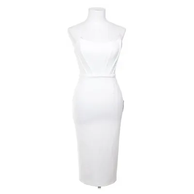 Cocktailjurk (Wit) van Lulus Elastaan, Polyester