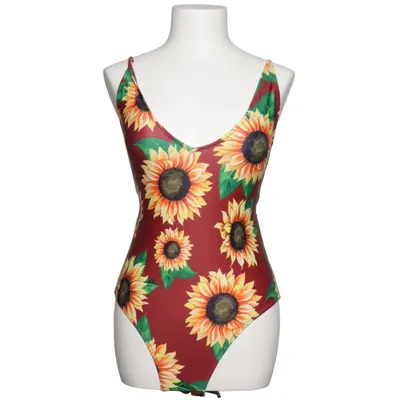 Swimsuit (Red, Yellow, Green) from Zaful Elastane, Polyester