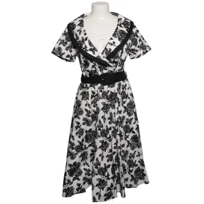 Dress (Black, White) from Hell Bunny Vixen Cotton, Elastane