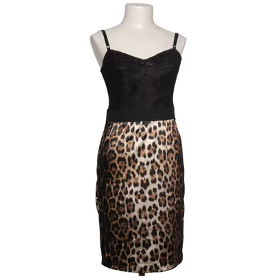 Cocktail dress (Black, Brown) from Sandro Ferrone Elastane, Polyester