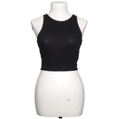 Crop top (Noir) de Urban Classics Coton, Élasthane