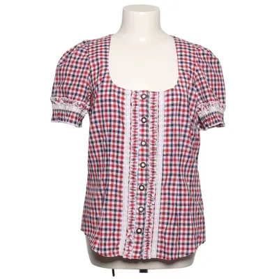 Dirndl blouse (Red, Blue, White) from Laura T. Classic Cotton, Polyester