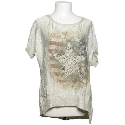 Top (White, Multicolored) from Made in italy Cotton, Silk