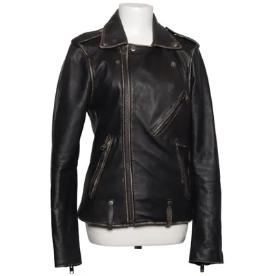 Veste de motard (Noir) de Bolongaro Trevor Cuir, Polyester
