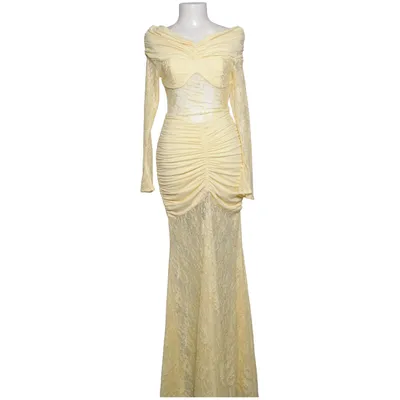 Aftonklänning (Gul) från Babyboo Elastan, Polyamid