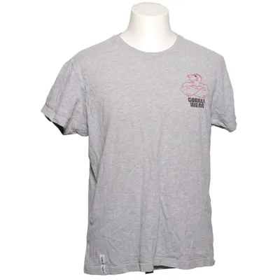 T-shirt (Grijs) van Gorilla Wear Katoen