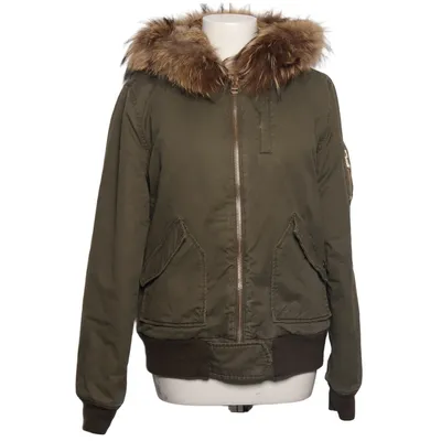 Bomberjacka (Grön) från IQ+ Berlin Bomull, Polyester, Kaninpäls, Viskos