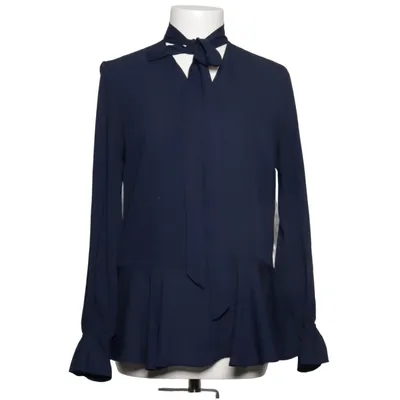 Sløjfebluse (Blå) fra Lauren Ralph Lauren Polyester