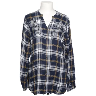 Flanellen overhemd (Blauw, Wit, Geel) van Gina Viscose