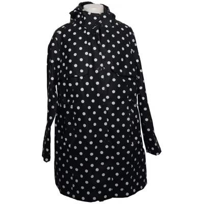 Regnfrakke (Sort, Hvid) fra Ulla Popken Polyester