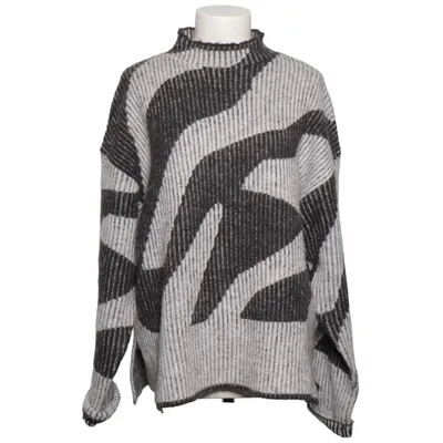 Strickpullover (Grau, Schwarz) von Broadway NYC Fashion Elasthan, Wolle