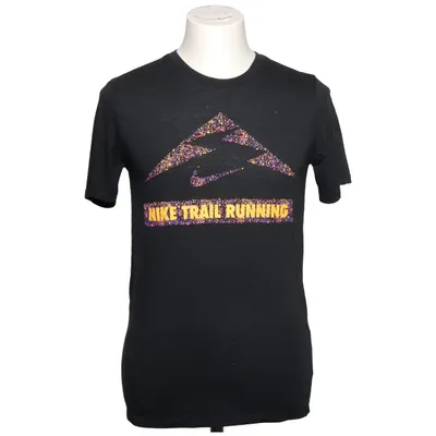 T-shirt (Sort) fra Nike Trail Bomuld, Polyester, Viscose