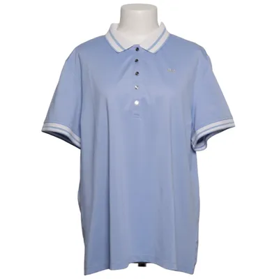 Pikétröja (Blå, Vit) från Röhnisch Elastan, Återvunnen polyester